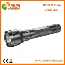 Alimentación de fábrica de alta potencia de aluminio 3.7v 3 modos XPG 5W CREE LED linterna de larga distancia recargable con 18650 li-thium batería